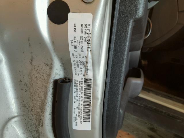 1J8HG48K08C193541 - 2008 JEEP COMMANDER SILVER photo 10