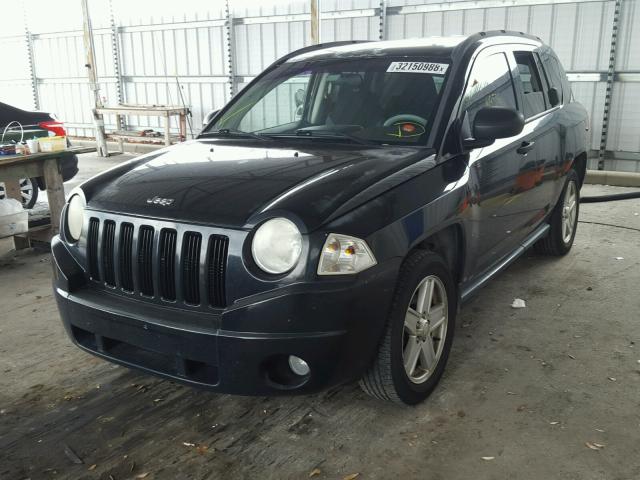 1J8FT47W57D200452 - 2007 JEEP COMPASS BLACK photo 2