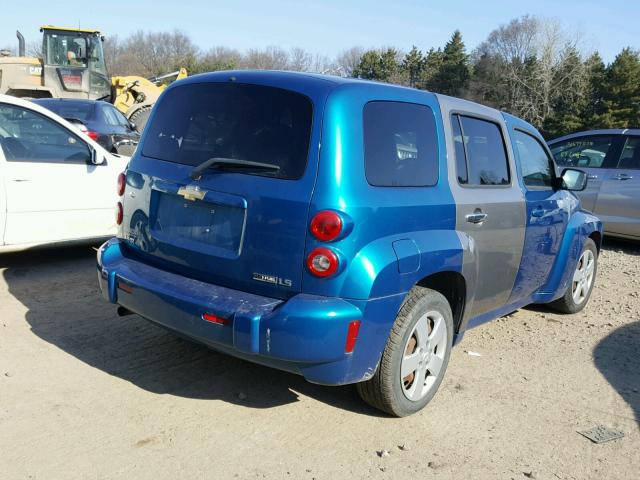 3GNCA13B39S525063 - 2009 CHEVROLET HHR LS TURQUOISE photo 4