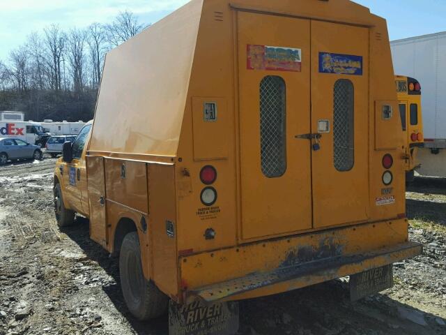 1FD3W36568EE10814 - 2008 FORD F350 SUPER YELLOW photo 3