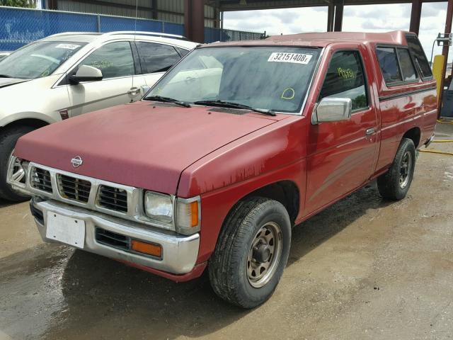 1N6SD11S0SC336328 - 1995 NISSAN TRUCK E/XE RED photo 2