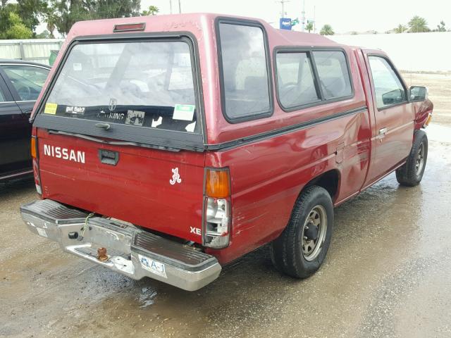 1N6SD11S0SC336328 - 1995 NISSAN TRUCK E/XE RED photo 4