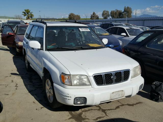 JF1SF65692H716249 - 2002 SUBARU FORESTER S WHITE photo 1