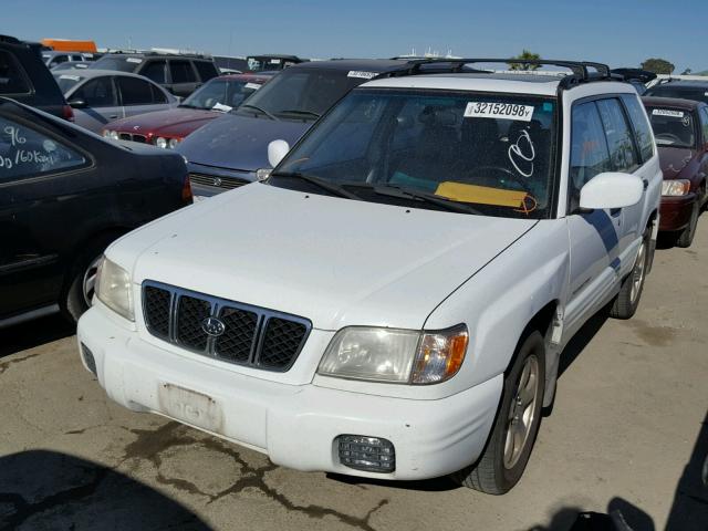 JF1SF65692H716249 - 2002 SUBARU FORESTER S WHITE photo 2