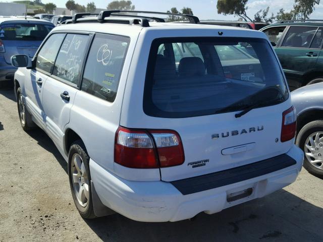 JF1SF65692H716249 - 2002 SUBARU FORESTER S WHITE photo 3