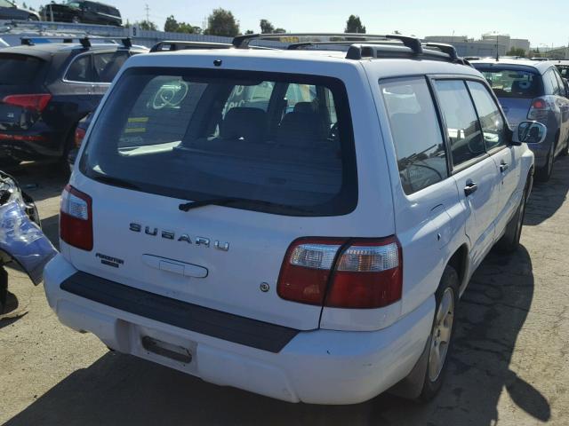 JF1SF65692H716249 - 2002 SUBARU FORESTER S WHITE photo 4