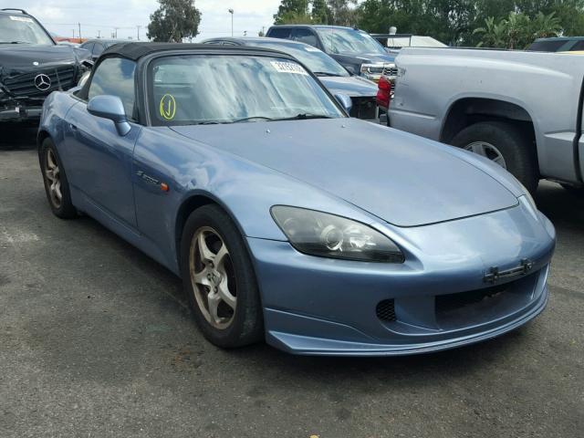 JHMAP11442T001059 - 2002 HONDA S2000 BLUE photo 1