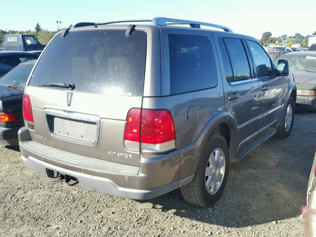 5LMEU78H33ZJ11440 - 2003 LINCOLN AVIATOR TAN photo 4