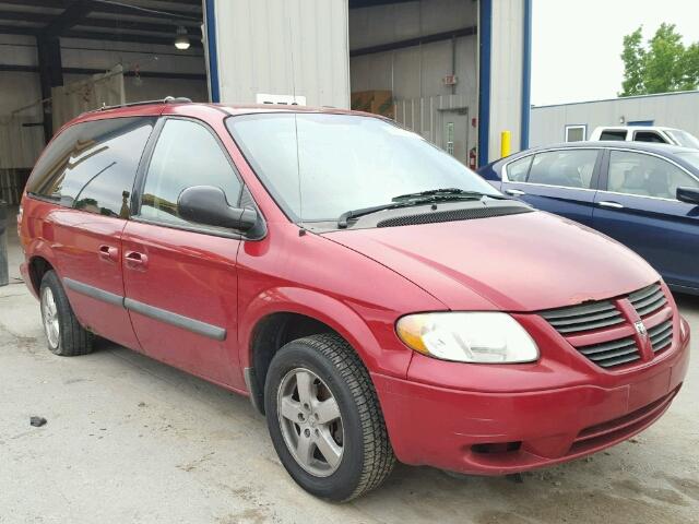 1D4GP45R76B564432 - 2006 DODGE CARAVAN SX RED photo 1