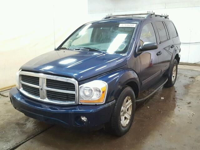 1D4HB48D75F558365 - 2005 DODGE DURANGO SL BLUE photo 2