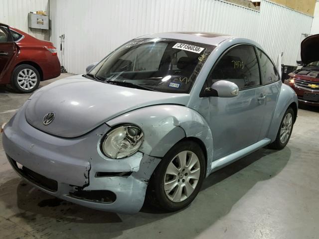 3VWRW31C09M506984 - 2009 VOLKSWAGEN NEW BEETLE BLUE photo 2