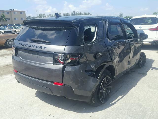 SALCR2BG9GH556448 - 2016 LAND ROVER DISCOVERY GRAY photo 4