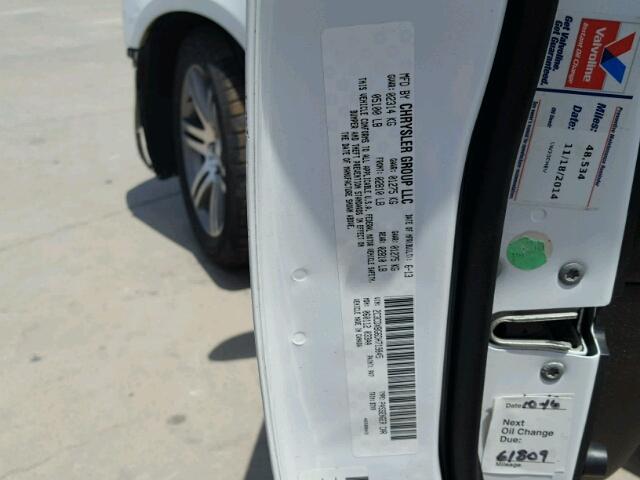 2C3CDXBG6DH719845 - 2013 DODGE CHARGER SE WHITE photo 10