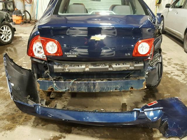1G1ZG57BX9F115859 - 2009 CHEVROLET MALIBU LS 蓝色 照片 9