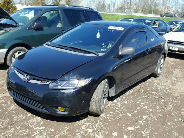 2HGFG21568H704840 - 2008 HONDA CIVIC SI BLACK photo 2