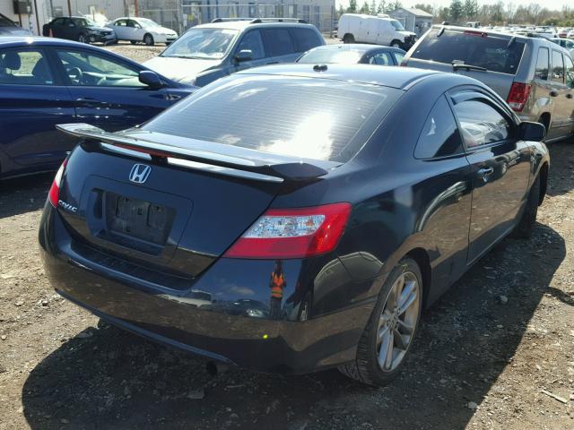 2HGFG21568H704840 - 2008 HONDA CIVIC SI BLACK photo 4