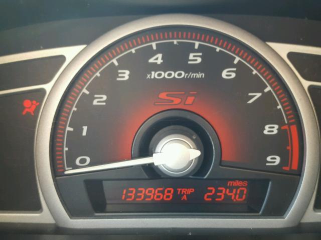 2HGFG21568H704840 - 2008 HONDA CIVIC SI BLACK photo 8