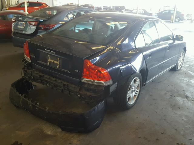 YV1RS592X72610452 - 2007 VOLVO S60 2.5T BLUE photo 4