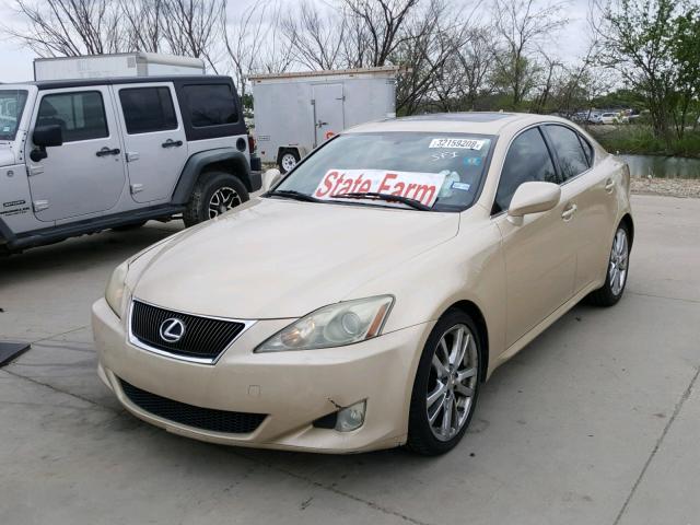 JTHBK262972034605 - 2007 LEXUS IS 250 GOLD photo 2