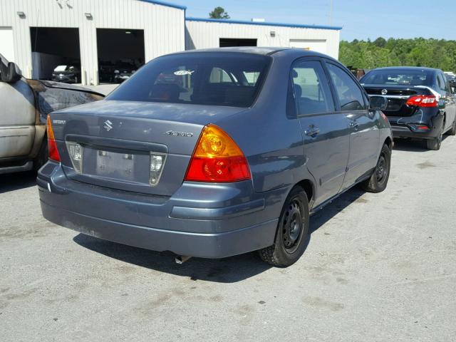 JS2RA62S165307359 - 2006 SUZUKI AERIO GRAY photo 4