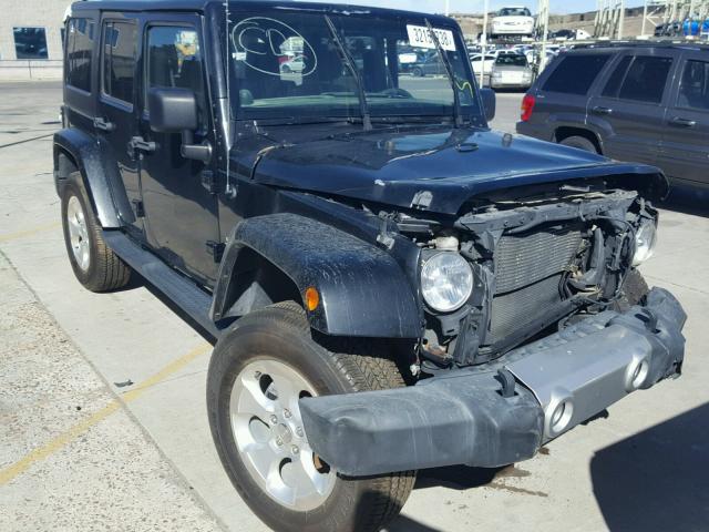 1C4BJWEG4DL521564 - 2013 JEEP WRANGLER U BLACK photo 1