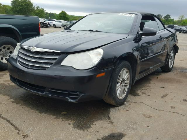 1C3LC45K48N248521 - 2008 CHRYSLER SEBRING BLACK photo 2