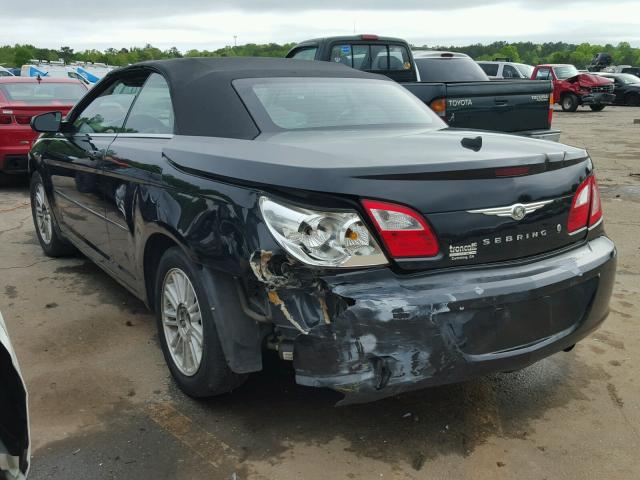 1C3LC45K48N248521 - 2008 CHRYSLER SEBRING BLACK photo 3