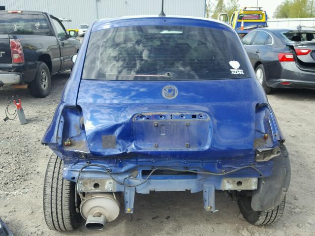 3C3CFFAR7CT339751 - 2012 FIAT 500 POP BLUE photo 9