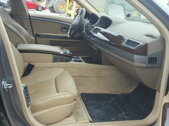 WBAHN83506DT27118 - 2006 BMW 750 LI GRAY photo 5