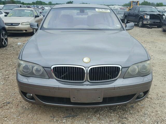 WBAHN83506DT27118 - 2006 BMW 750 LI GRAY photo 9