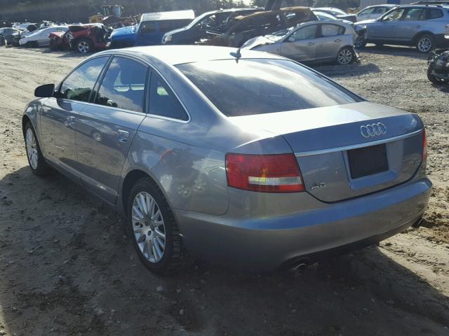 WAUDH74F07N006490 - 2007 AUDI A6 3.2 QUA GRAY photo 3