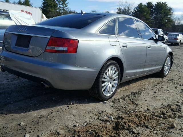 WAUDH74F07N006490 - 2007 AUDI A6 3.2 QUA GRAY photo 4