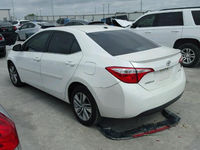 5YFBPRHE3EP015307 - 2014 TOYOTA COROLLA EC WHITE photo 3