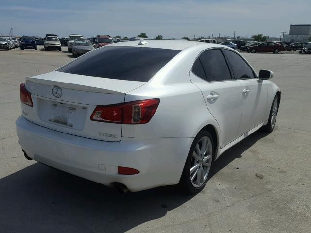 JTHBF5C21C5168222 - 2012 LEXUS IS 250 WHITE photo 4