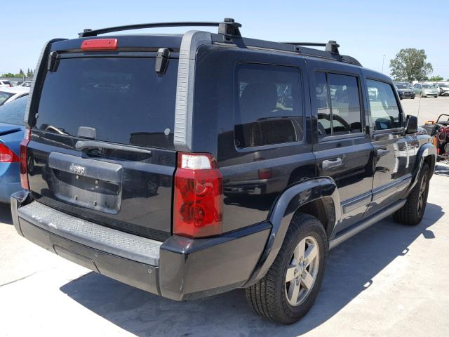 1J8HH48N86C253635 - 2006 JEEP COMMANDER BLACK photo 4