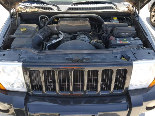 1J8HH48N86C253635 - 2006 JEEP COMMANDER BLACK photo 7