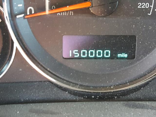 1J8HH48N86C253635 - 2006 JEEP COMMANDER BLACK photo 8