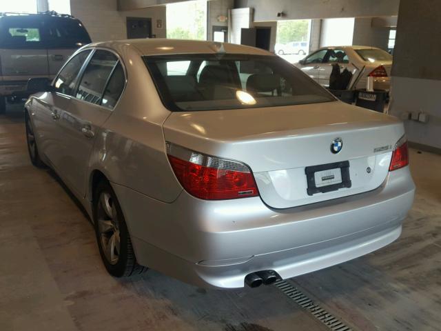 WBANE53566CK88459 - 2006 BMW 525 I SILVER photo 3
