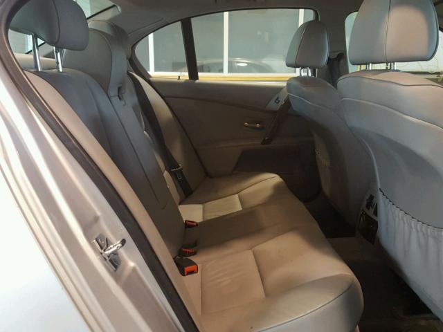 WBANE53566CK88459 - 2006 BMW 525 I SILVER photo 6