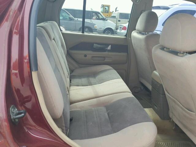 JN8DR07Y31W528993 - 2001 NISSAN PATHFINDER BURGUNDY photo 6