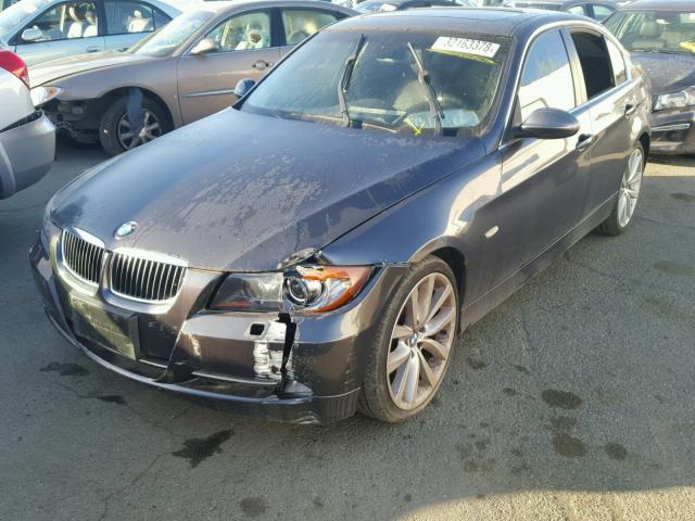 WBAVD53588A283877 - 2008 BMW 335 XI Графитовый фото 2