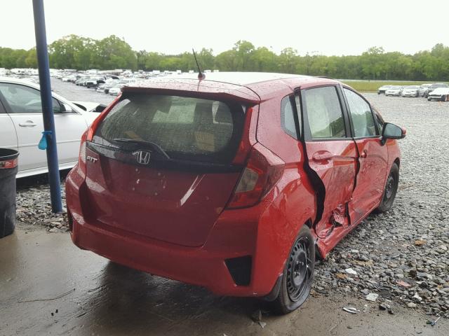 JHMGK5H55HS020409 - 2017 HONDA FIT LX RED photo 4