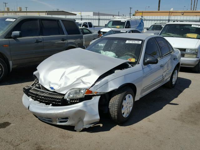 1G1JC524827159697 - 2002 CHEVROLET CAVALIER B SILVER photo 2