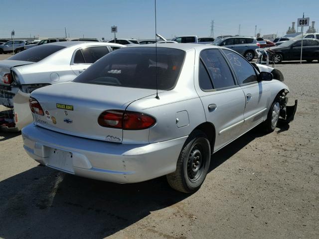 1G1JC524827159697 - 2002 CHEVROLET CAVALIER B SILVER photo 4