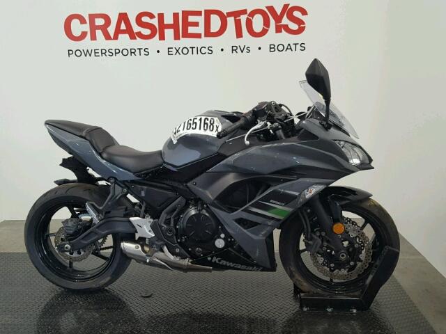 JKAEXEJ18JDA02513 - 2018 KAWASAKI EX650 J ნაცრისფერი ფოტო 1