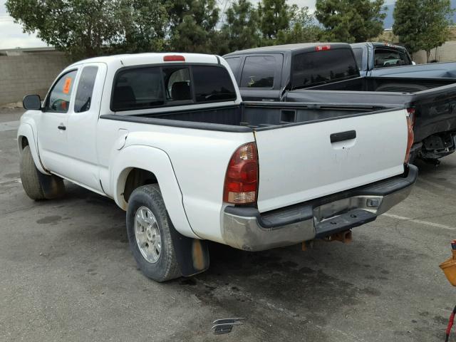 5TETU62N27Z336966 - 2007 TOYOTA TACOMA PRE WHITE photo 3