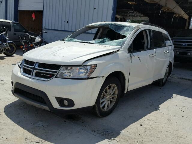 3C4PDCBG0ET296811 - 2014 DODGE JOURNEY SX WHITE photo 2