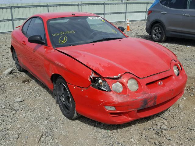 KMHJG25FXYU197803 - 2000 HYUNDAI TIBURON RED photo 1