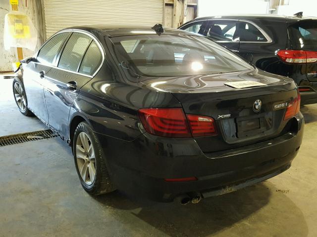 WBAXH5C57DD113774 - 2013 BMW 528 XI BLACK photo 3