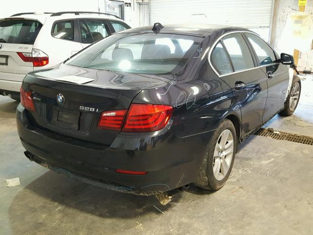 WBAXH5C57DD113774 - 2013 BMW 528 XI BLACK photo 4